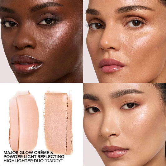 Patrick Ta Daddy Major Glow Crème & Powder Light Reflecting Translucent Highlighter Duo-The Luxury Lane