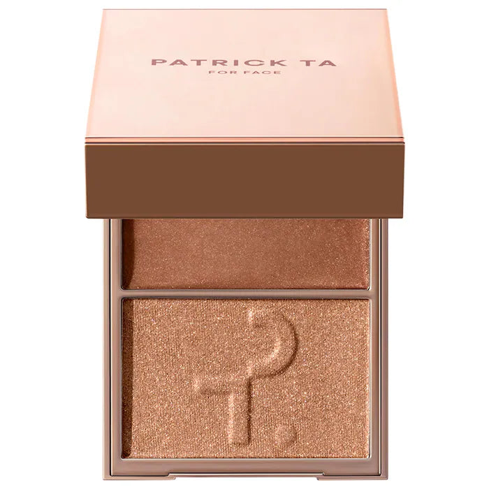 Patrick Ta Honey Major Glow Crème & Powder Light Reflecting Translucent Highlighter Duo-The Luxury Lane