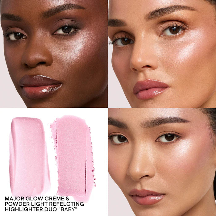 Patrick Ta Baby Major Glow Crème & Powder Light Reflecting Translucent Highlighter Duo-The Luxury Lane