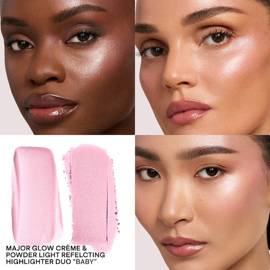 Patrick Ta Baby Major Glow Crème & Powder Light Reflecting Translucent Highlighter Duo-The Luxury Lane