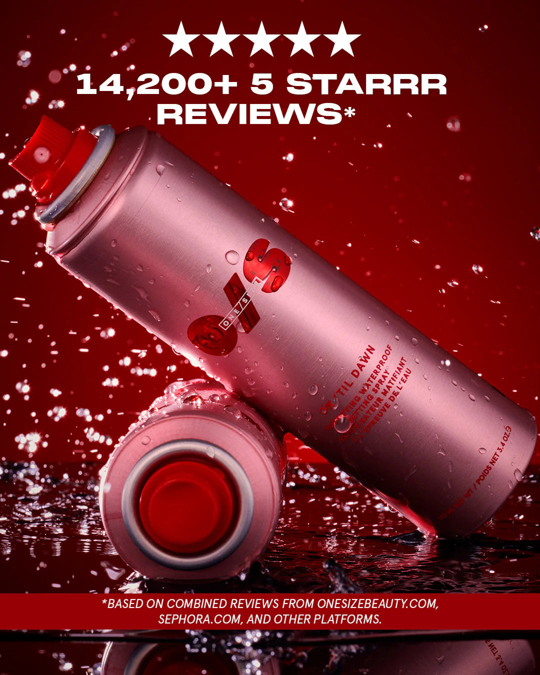 ONE SIZE On 'Til Dawn Mattifying Waterproof Setting Spray-The Luxury Lane