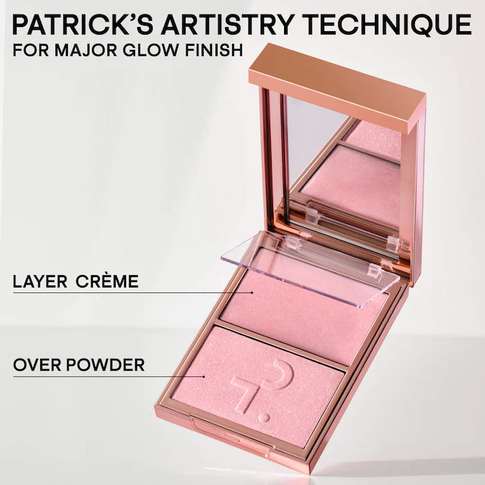 Patrick Ta Baby Major Glow Crème & Powder Light Reflecting Translucent Highlighter Duo-The Luxury Lane