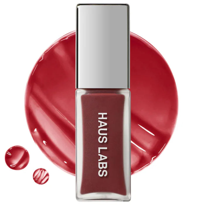 Haus Labs Persimmon PhD Hybrid Lip Glaze Plumping Gloss-The Luxury Lane