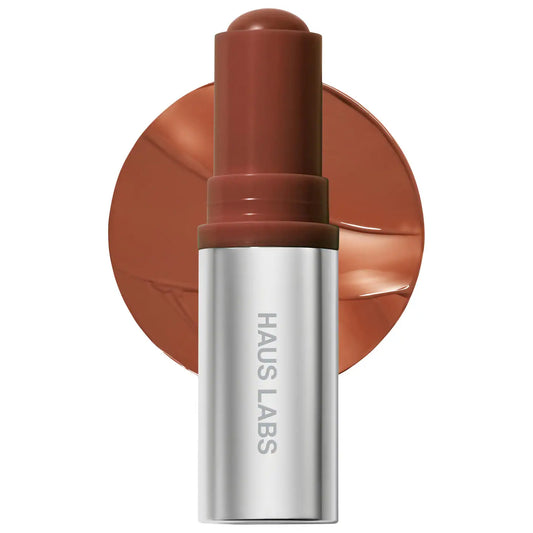 Haus Labs Color Fuse Longwear Hydrating Glassy Lip + Cheek Blush Balm Stick-The Luxury Lane