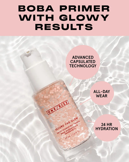 ONE SIZE Secure The Glow Tacky Hydrating Primer With Boba Complex-The Luxury Lane