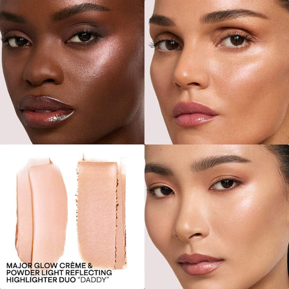 Patrick Ta Daddy Major Glow Crème & Powder Light Reflecting Translucent Highlighter Duo-The Luxury Lane