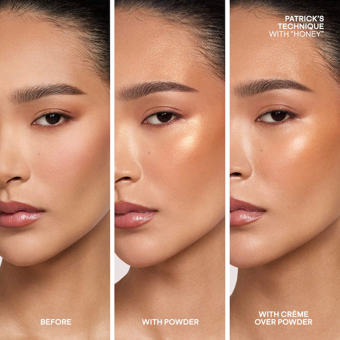 Patrick Ta Honey Major Glow Crème & Powder Light Reflecting Translucent Highlighter Duo-The Luxury Lane