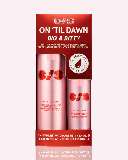 One Size On Til Dawn Mattifying Waterproof Setting Spray Duo