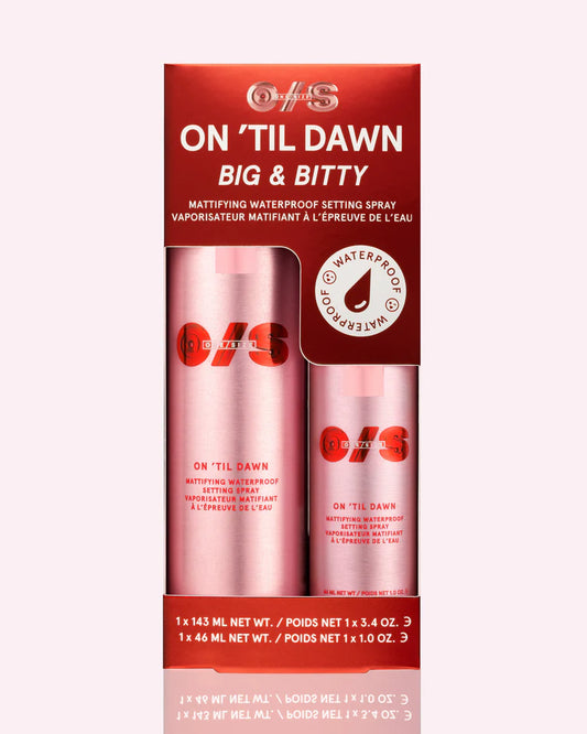 One Size On Til Dawn Mattifying Waterproof Setting Spray Duo