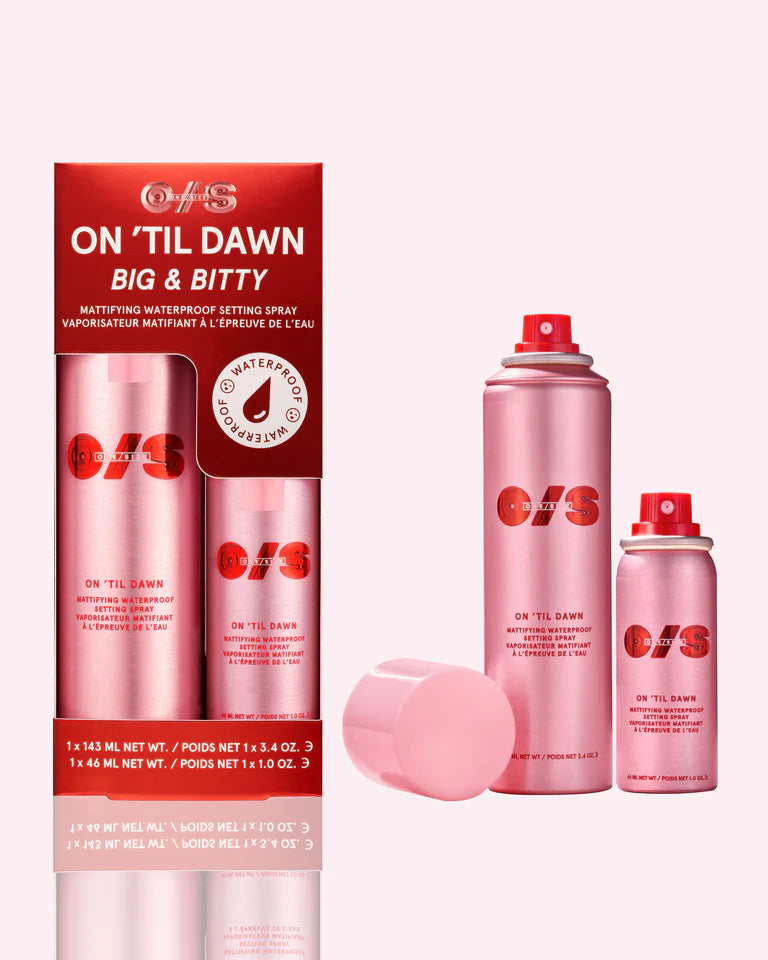 One Size On Til Dawn Mattifying Waterproof Setting Spray Duo
