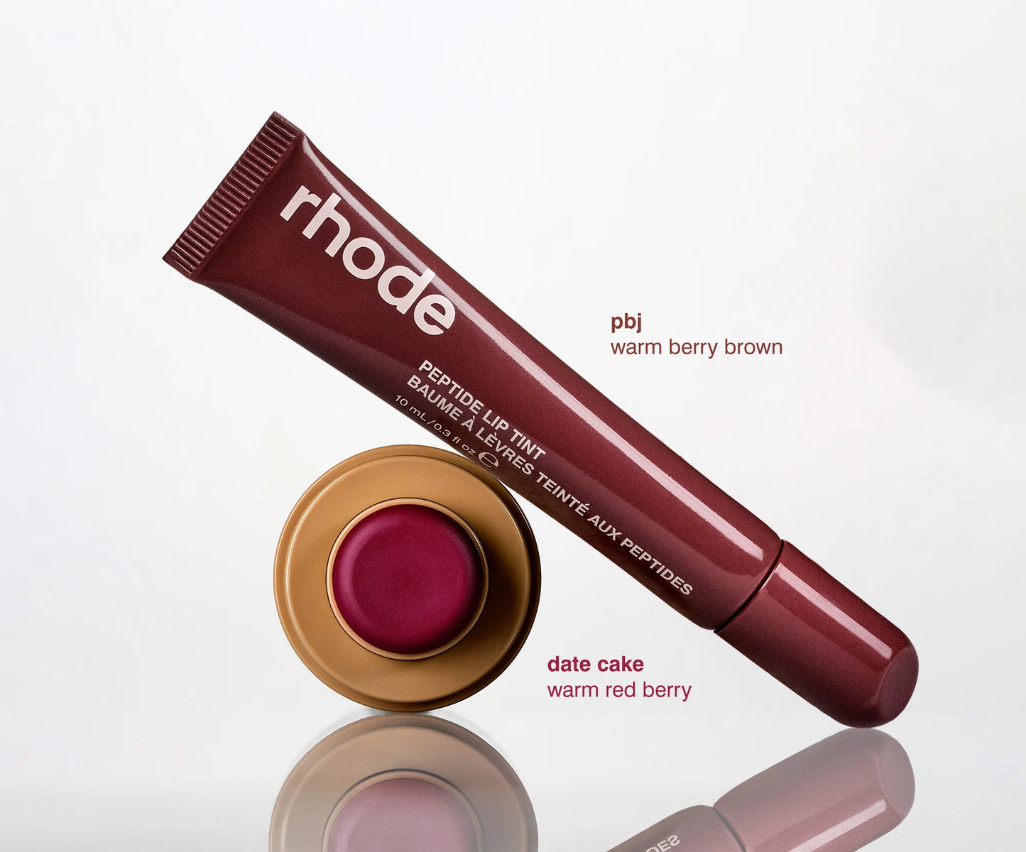 rhode duos Pocket Blush + Peptide Lip Tint