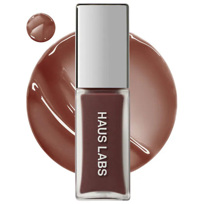 Haus Labs Cocoa PhD Hybrid Lip Glaze Plumping Gloss-The Luxury Lane