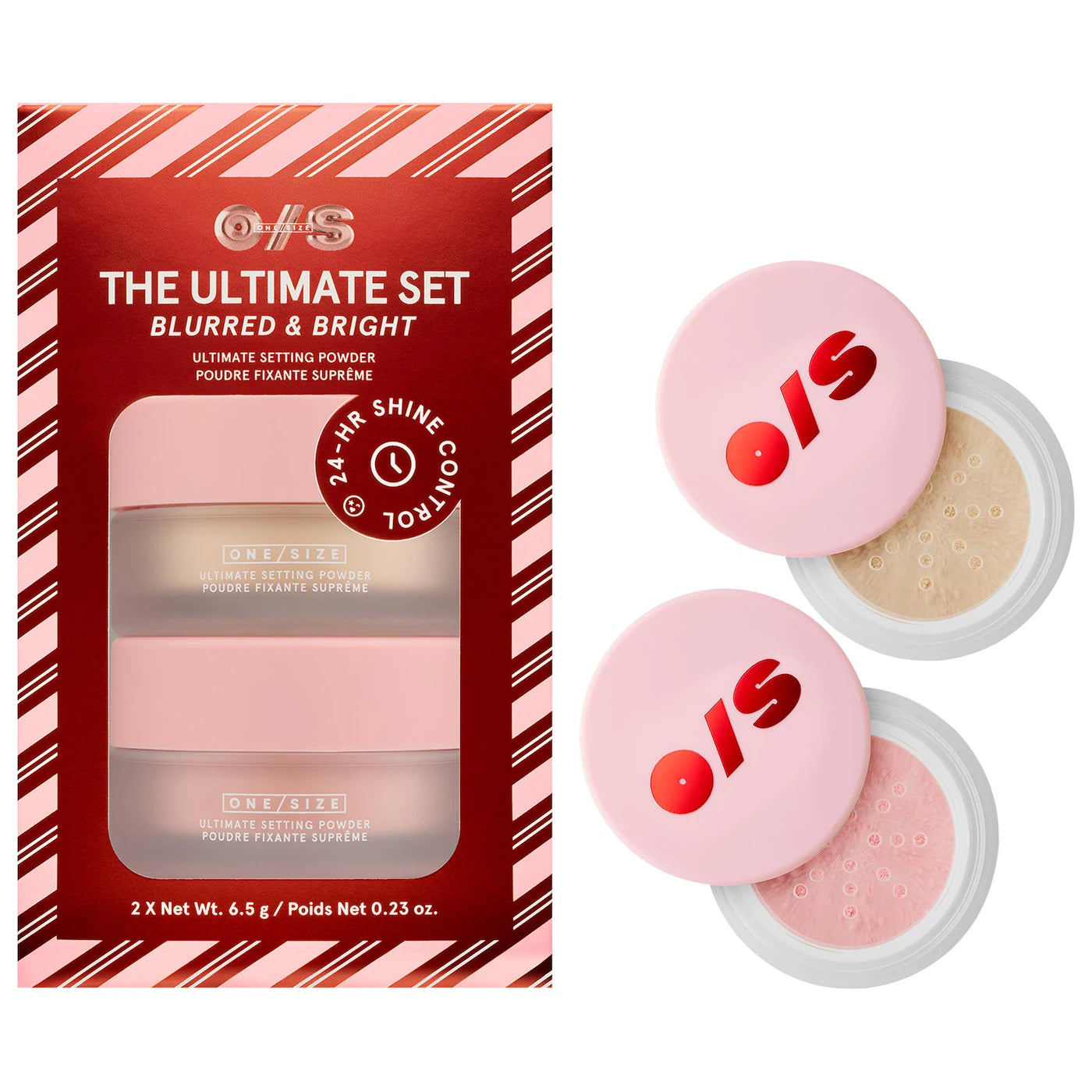 One Size Ultimate Blurring Setting Powder Blurred & Bright Travel Duo
