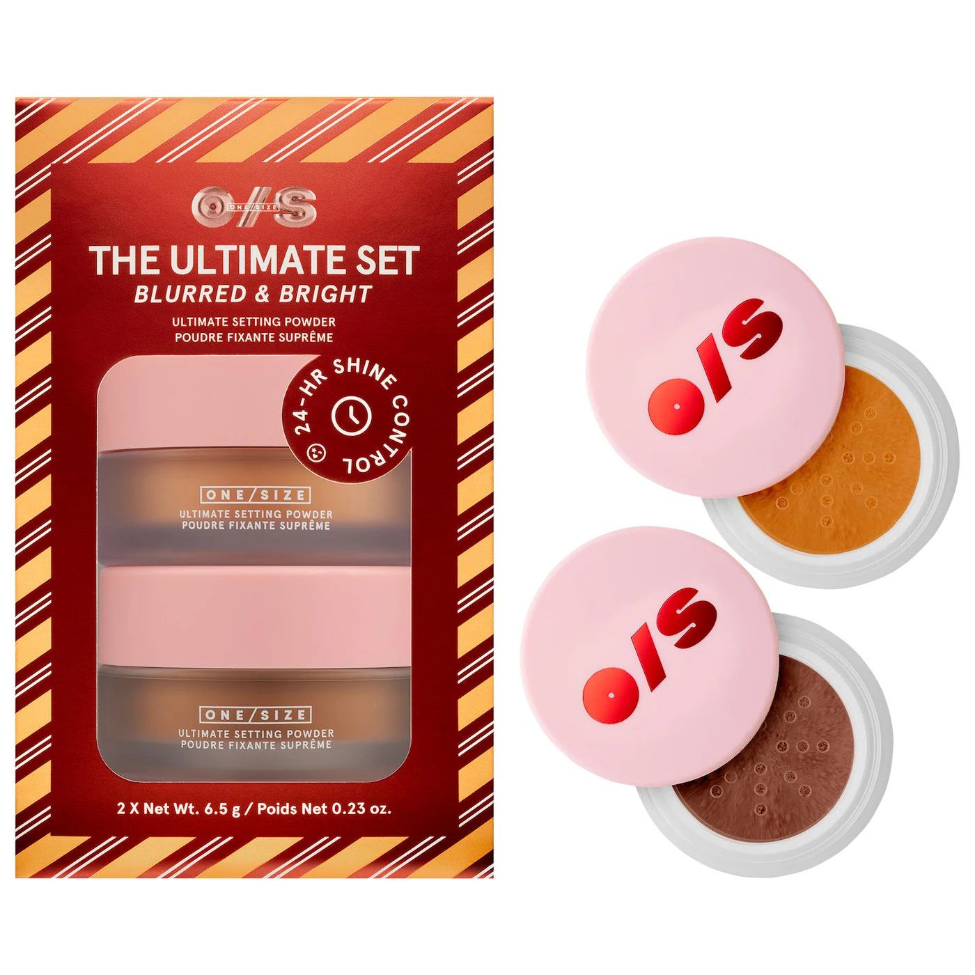 One Size Ultimate Blurring Setting Powder Blurred & Bright Travel Duo