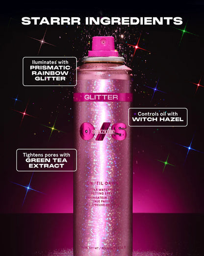 ONE SIZE On 'Til Dawn Glitter Waterproof Setting Spray-The Luxury Lane
