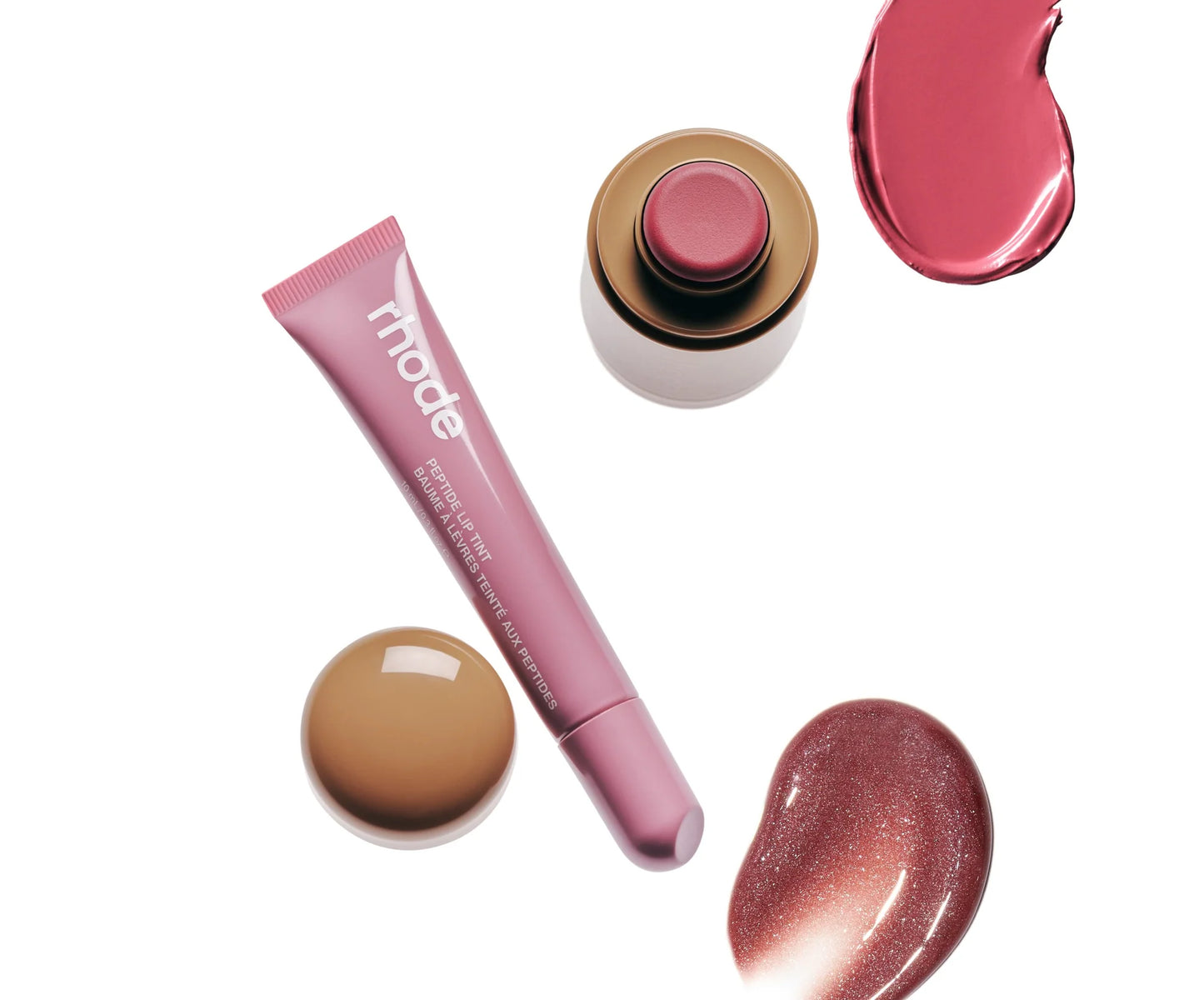 rhode duos Pocket Blush + Peptide Lip Tint
