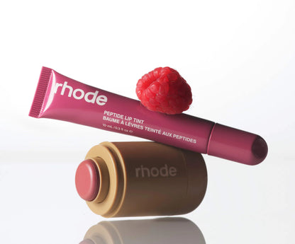 rhode duos Pocket Blush + Peptide Lip Tint
