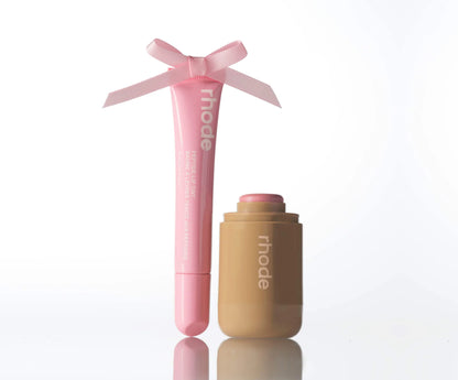 rhode duos Pocket Blush + Peptide Lip Tint