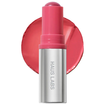Haus Labs Color Fuse Longwear Hydrating Glassy Lip + Cheek Blush Balm Stick-The Luxury Lane