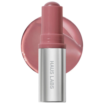 Haus Labs Color Fuse Longwear Hydrating Glassy Lip + Cheek Blush Balm Stick-The Luxury Lane