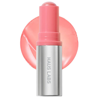 Haus Labs Color Fuse Longwear Hydrating Glassy Lip + Cheek Blush Balm Stick-The Luxury Lane